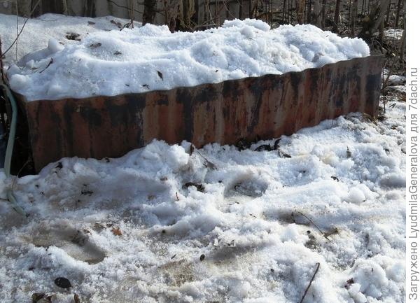 Емкость со снегом