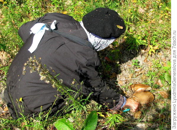 А если всё же спина не хочет гнуться,:cry: то присесть можно. (Охота пуще неволи;):D:D)
