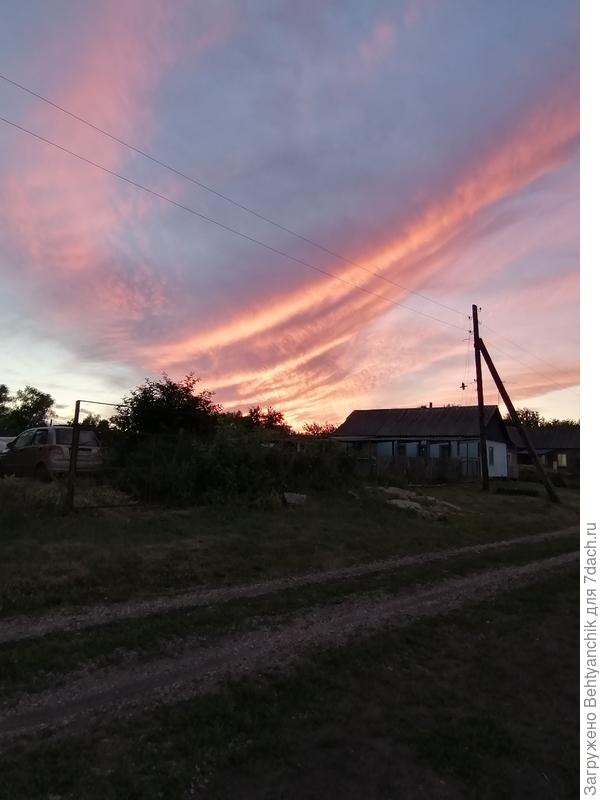 вечер в деревне