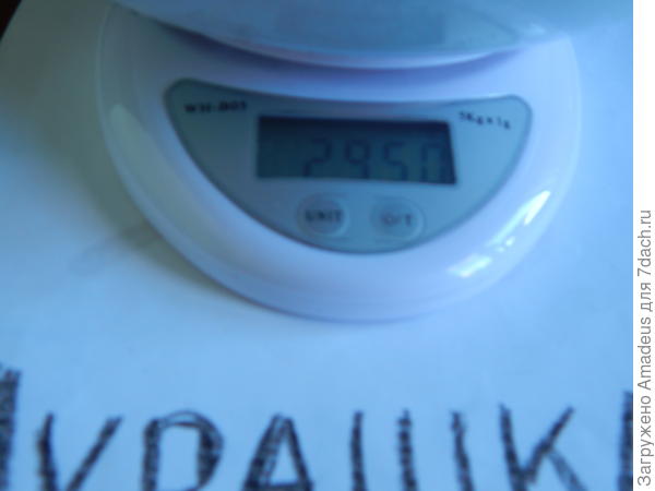 Общий вес 2 кг 950 г - тара 669 г = 2 кг 281 г