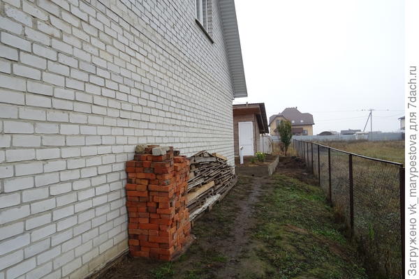 Склон вместо отмостки