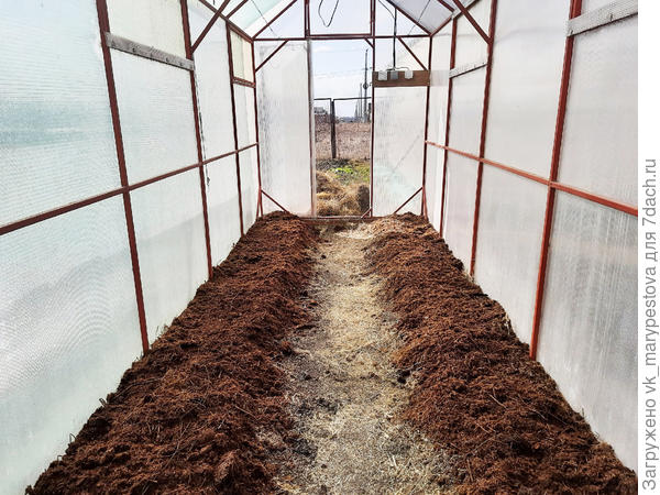 Теплица в марте