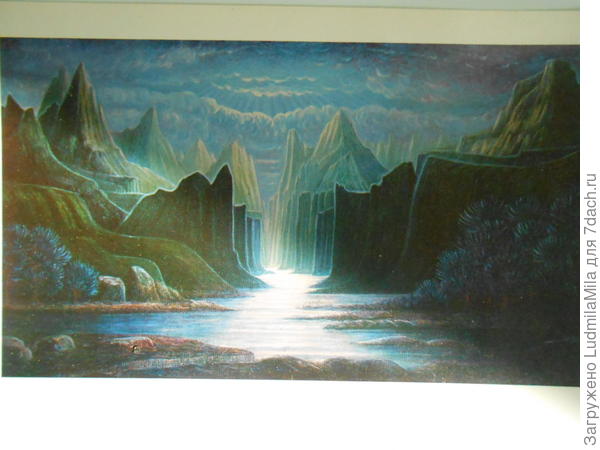 Вот на тему фантастики.Увлекалась и увлекаюсь.Завораживающие марсианские пейзажи.