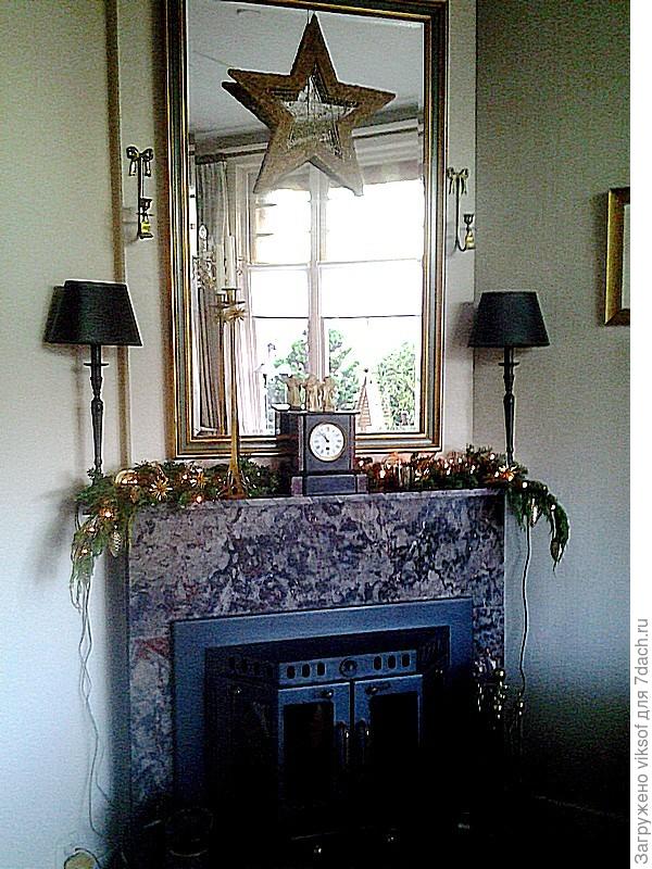 камин в гостиной