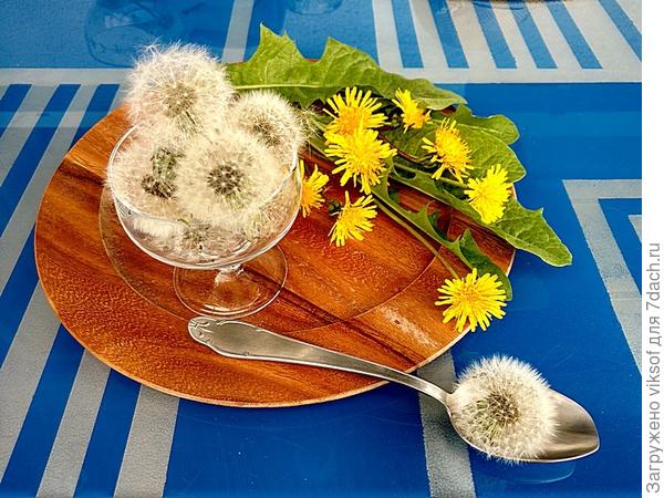 А вот от мужа получила по полной программе за этот десерт: ветер поднялся и разлетелось моё угощение по саду-огороду