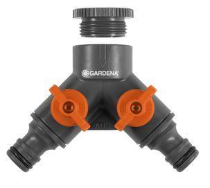 Переходник с крана на две соски под шланг