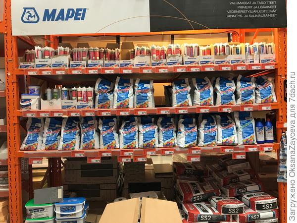 Стеллаж Mapei в Bauhaus