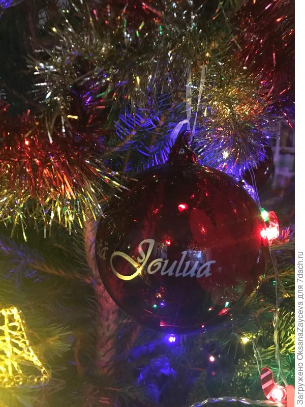 Шарики Hyvää Joulua или Хорошего Рождества!