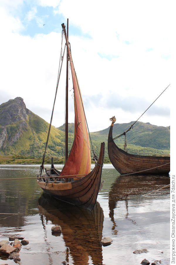 В деревне викингов катались вот на таких галерках, правда не по морю, а по высокогорному озеру