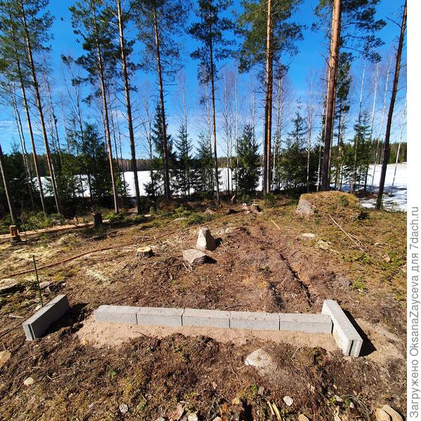 18 апреля Это ближняя сторона теплицы в 3 метра. Потом здесь будет вход в теплицу