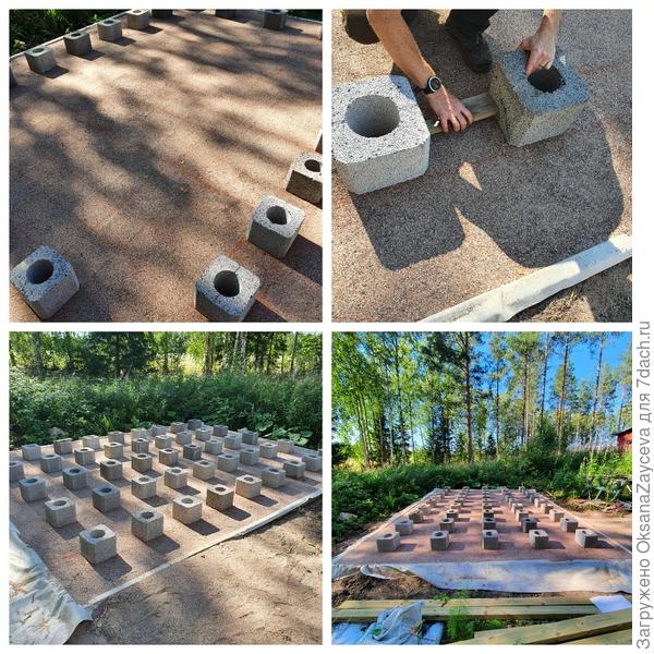 Расстановка фундамента