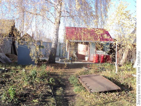 осень, домик