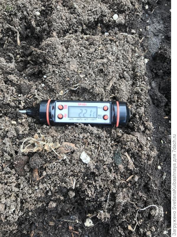 Т грунта на поверхности