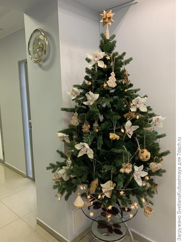 Ёлочка с игрушками из бересты