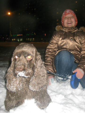 "обижульки"  Ну что ты смеешься, ну да борода в снегу... и что?