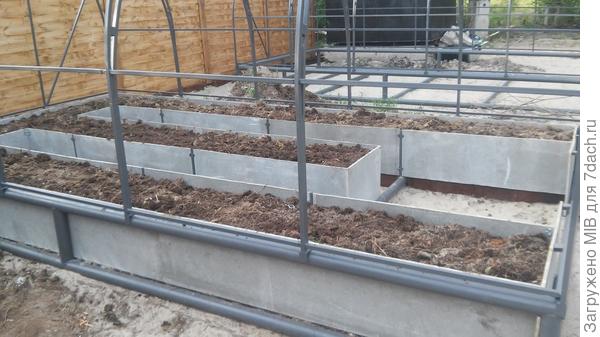 фото нет но оставшиеся 7-15см засыпаны чистенькой землёй