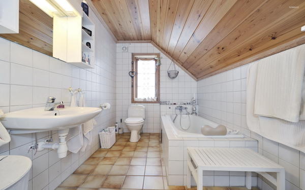 Ванная комната на чердаке. Фото с сайта yandex.ru