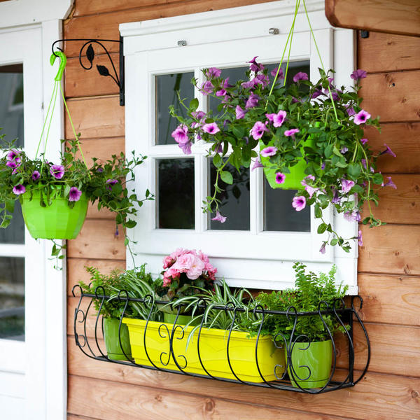 Держатель для ящика с цветами