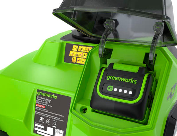 Линейка АКБ Greenworks 40V подходит к более 60 устройствам той же марки. Фото с сайта gw-house.ru