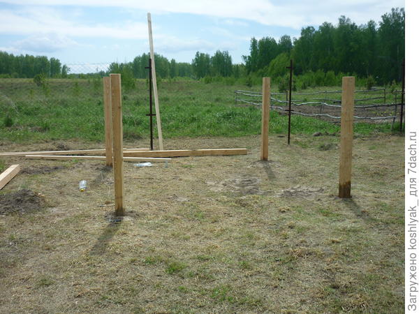 Начало строителства началось с разметки