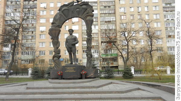 Она растёт у памятника Маргелову в нашем городе.