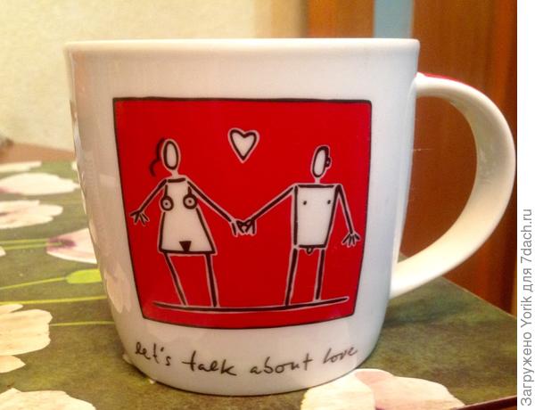 Рисунок с другой стороны чашки