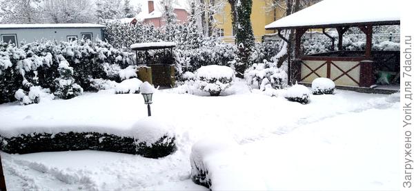 А неделю назад было все завалено снегом, и было - 11°С