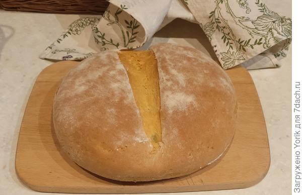 Пшеничный хлеб на молоке и сливочном масле.