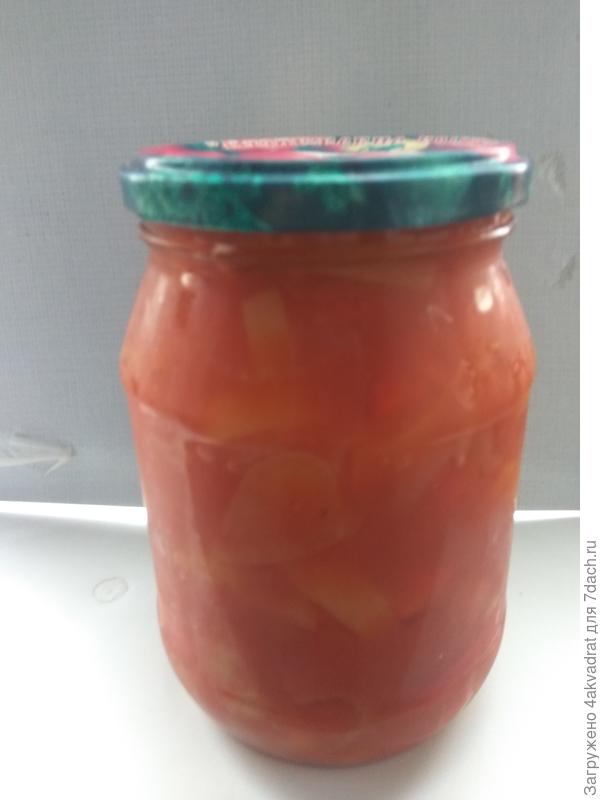 Лечо с пюре из томатов