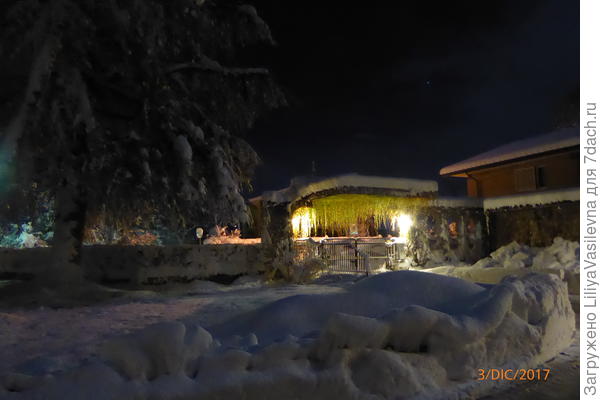 Ровно метр снега выпало за 32 часа