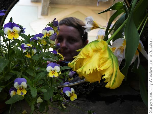 И я в зеркальце попала