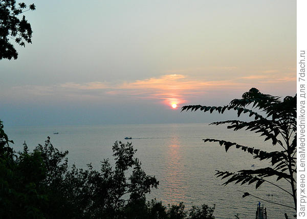 Закат на море
