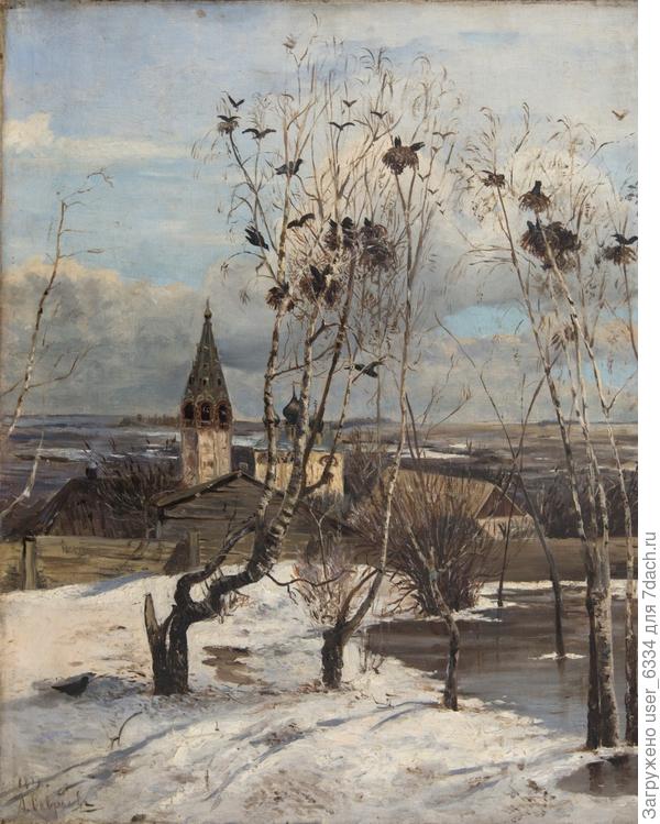 почувствуйте разницу... Но вообще-то есть около десятка авторских реплик, заметно различных . Одну видел в Левитановском музее в Плёсе. В отличие от этого варианта впечатление такое, будто намалевано "на отвали"