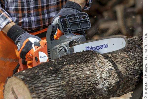 Husqvarna 420EL в работе