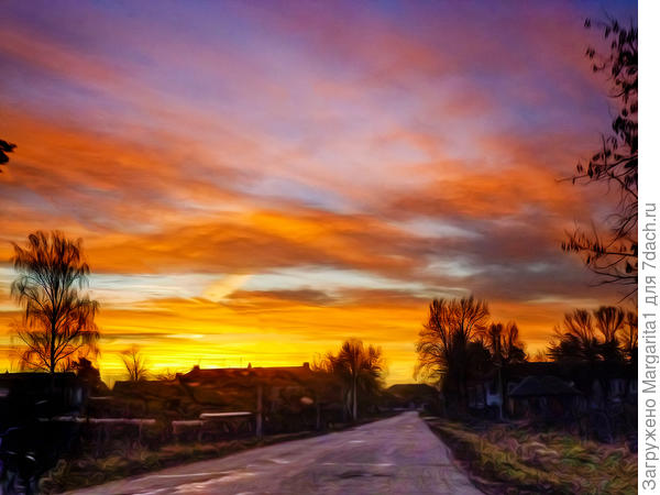 Оранжевый закат