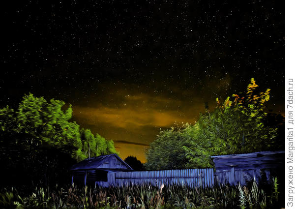 Темная ночь опустилась как облако