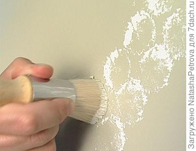 Фактура в технике стипплинг: с помощью сухой кисти