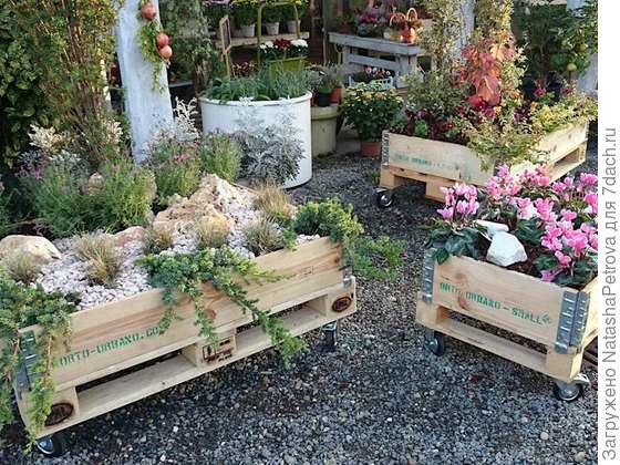 Контейнеры из паллет и паллетных бортов. Фото из интернета