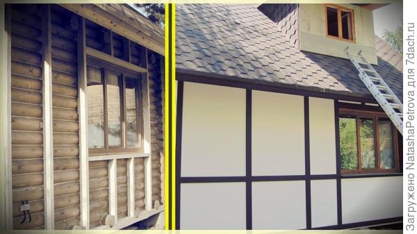 обрешетка и готовый результат. Фото из интернета