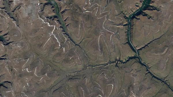 Плато Путорана. Скриншот картографического сервиса Google Карты