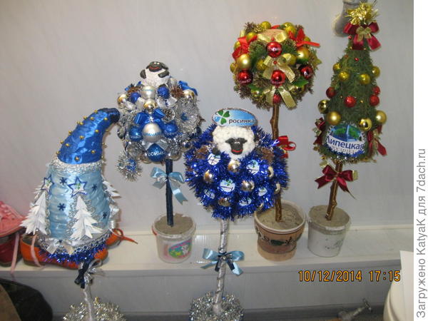 топиарии новогодние