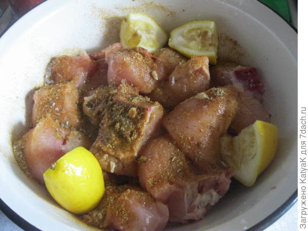 шашлык из куриной грудки