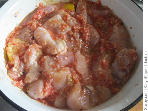 шашлык из куриной грудки