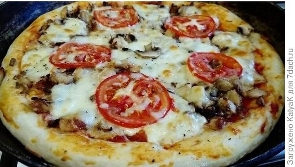 Пицца с грибами
