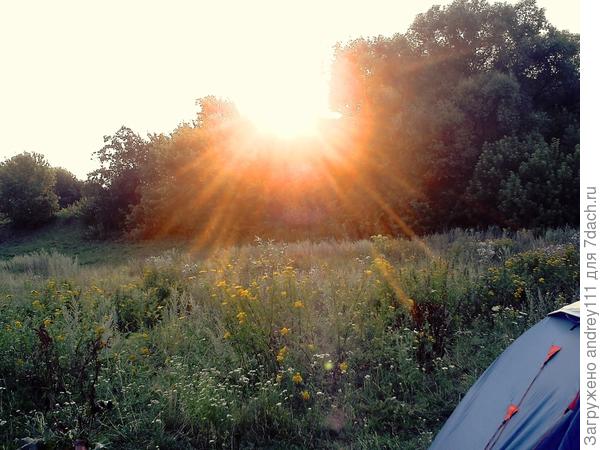 Солнце садится (возле деревни Чернава)