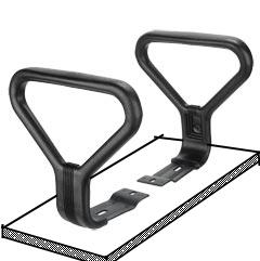 Достаточно просверлить в них пару дополнительных дырочек и прикрепить доску. Вот так: