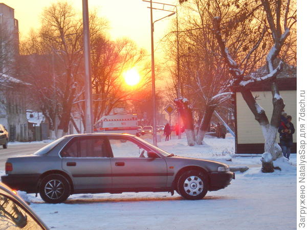 Солнце перед закатом