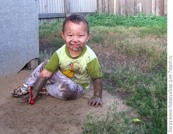 И жизнь хороша, и жить хорошо! (Малыш наших соседей на даче)