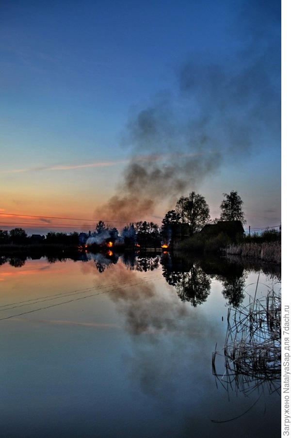 Весенние дачные дымы