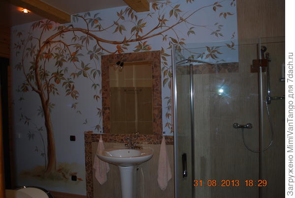 Плитка,краска,рисунок.